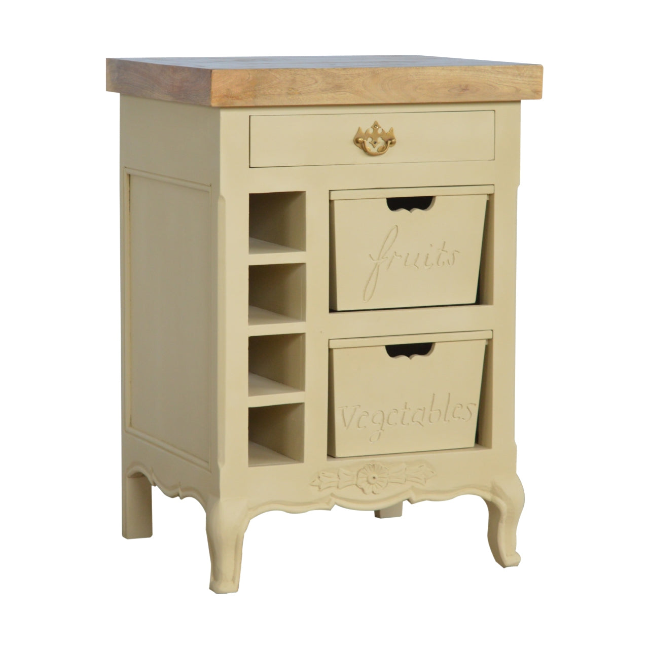 Gabinete de color crema estilo francés